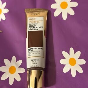 Nib L’Oréal Age Perfect serum foundation with sunscreen #155 Expresso HOST PICK